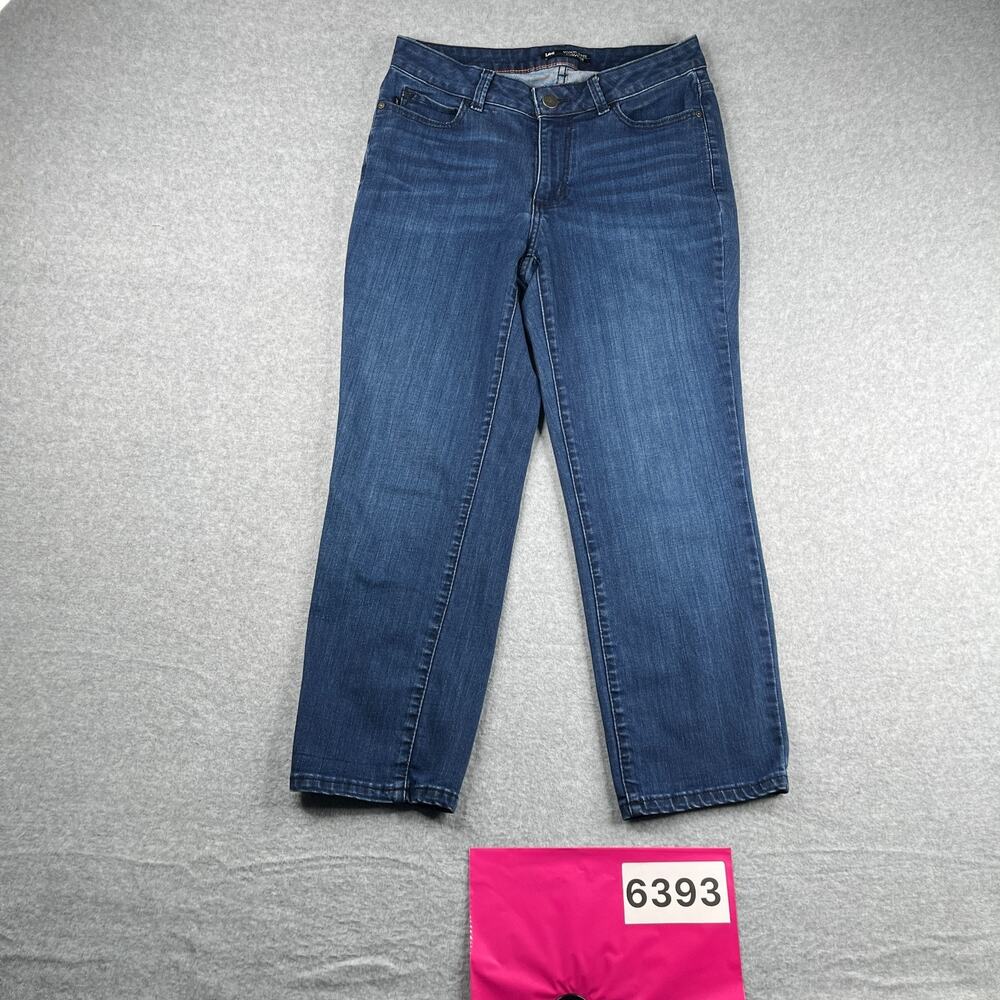 Lee Modern Series Curvy Fit Denim Jeans Stretch Blue Distressed Measures 29x25.5
